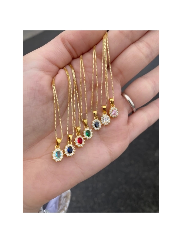 Acquista ora collana mini kate gold (verde) su elefantebianco.jewelry