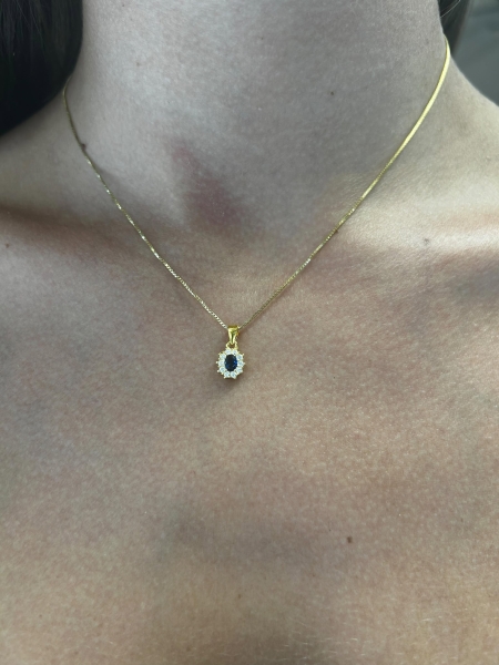 Acquista ora collana mini kate gold (blu) su elefantebianco.jewelry 2