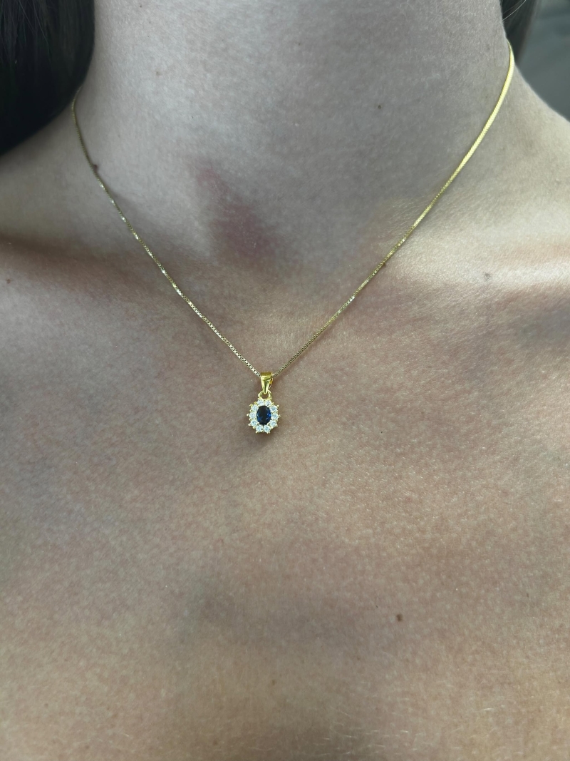 Acquista ora collana mini kate gold (blu) su elefantebianco.jewelry