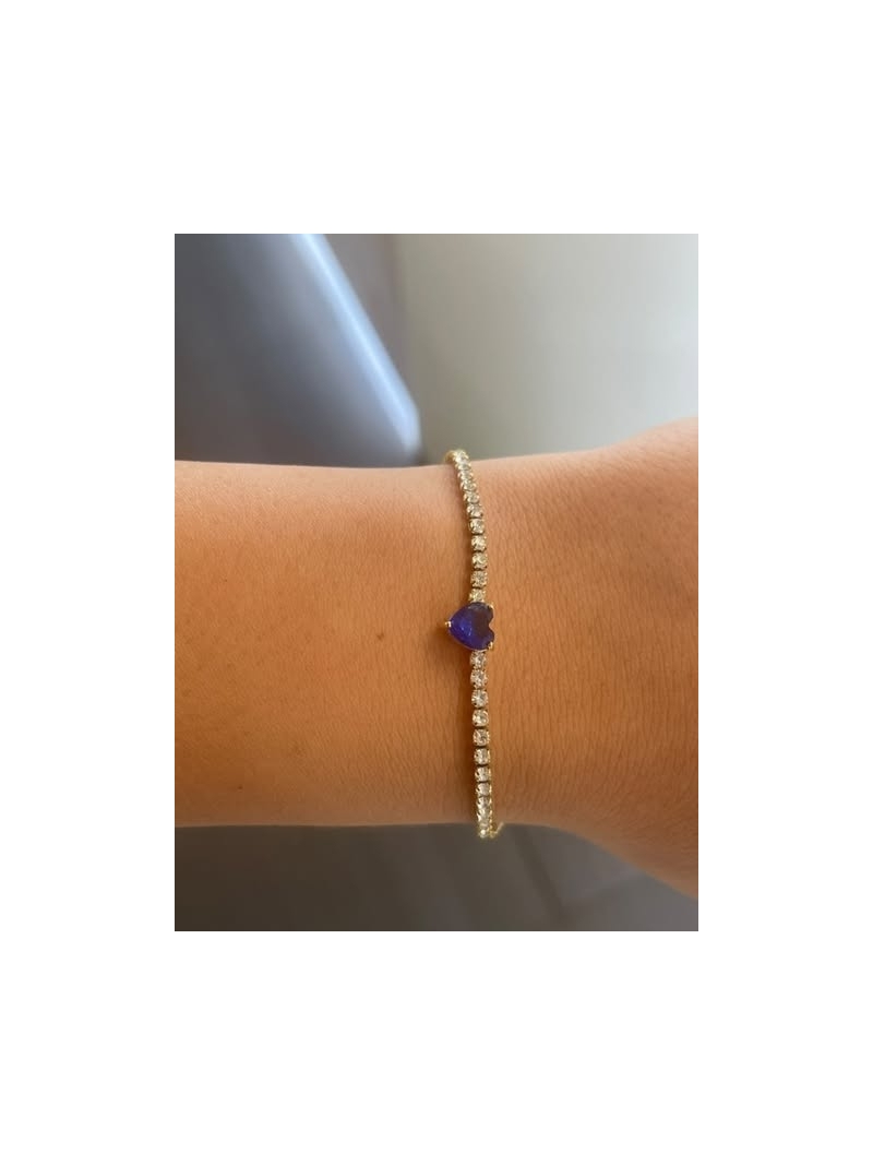 Acquista ora bracciale amore chiara base gold (blu) su elefantebianco.jewelry