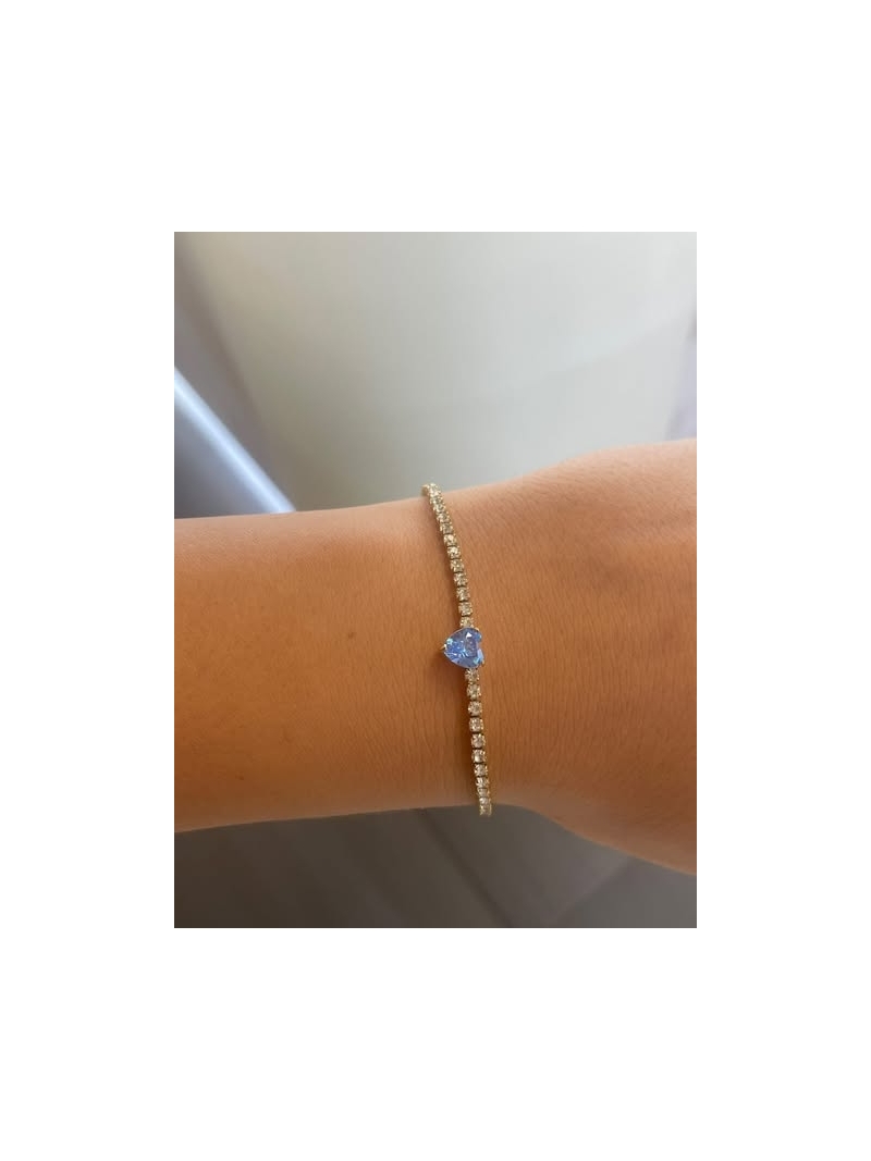 Acquista ora bracciale amore chiara base gold (celeste) su elefantebianco.jewelry