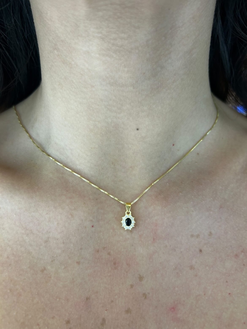 Acquista ora collana mini kate gold (nera) su elefantebianco.jewelry