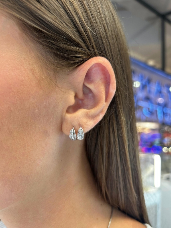 Acquista ora cerchietti mini piuma zirconi su elefantebianco.jewelry