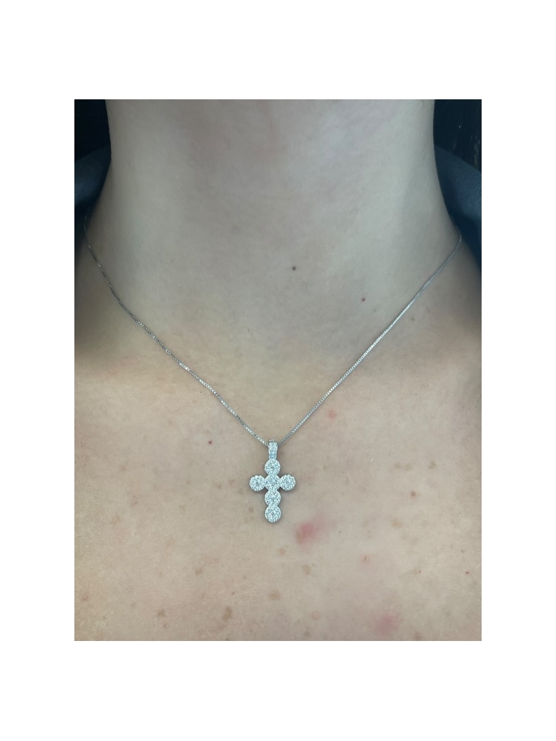 Acquista ora collana croce tondini su elefantebianco.jewelry