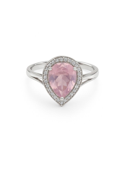 Acquista ora anello goccia rosa su elefantebianco.jewelry