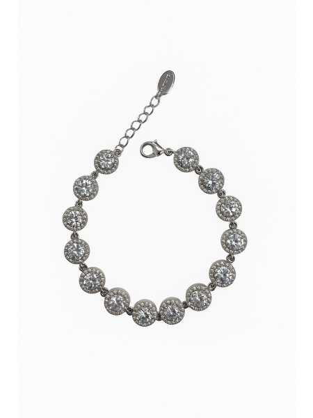Acquista ora bracciale zirconi tondi su elefantebianco.jewelry
