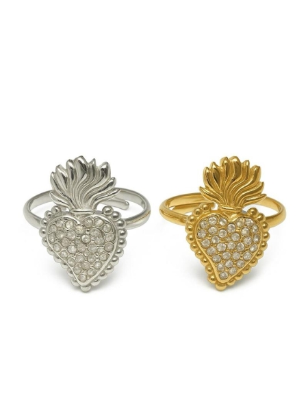Acquista ora Anello Cuore Sacro in Acciaio Inossidabile su elefantebianco.jewelry