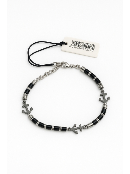 Acquista ora bracciale cesare paciotti ancora nero su elefantebianco.jewelry