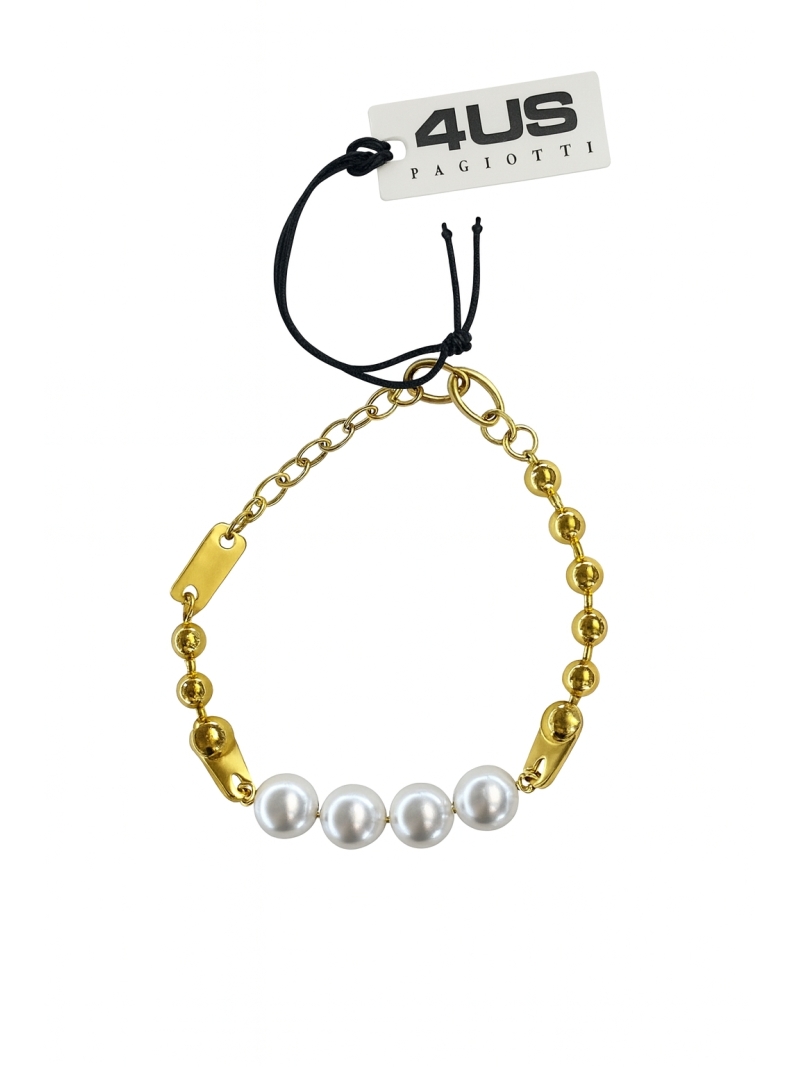 Acquista ora bracciale cesare paciotti pallinato perle oro su elefantebianco.jewelry
