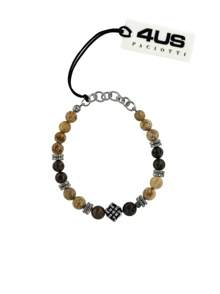 Acquista ora bracciale cesare paciotti pallinato marrone su elefantebianco.jewelry