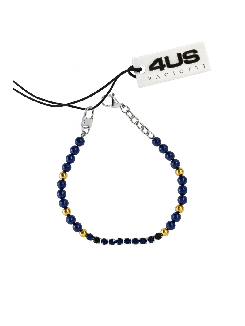 Acquista ora bracciale cesare paciotti pallinato blu zirconi blu e neri su elefantebianco.jewelry