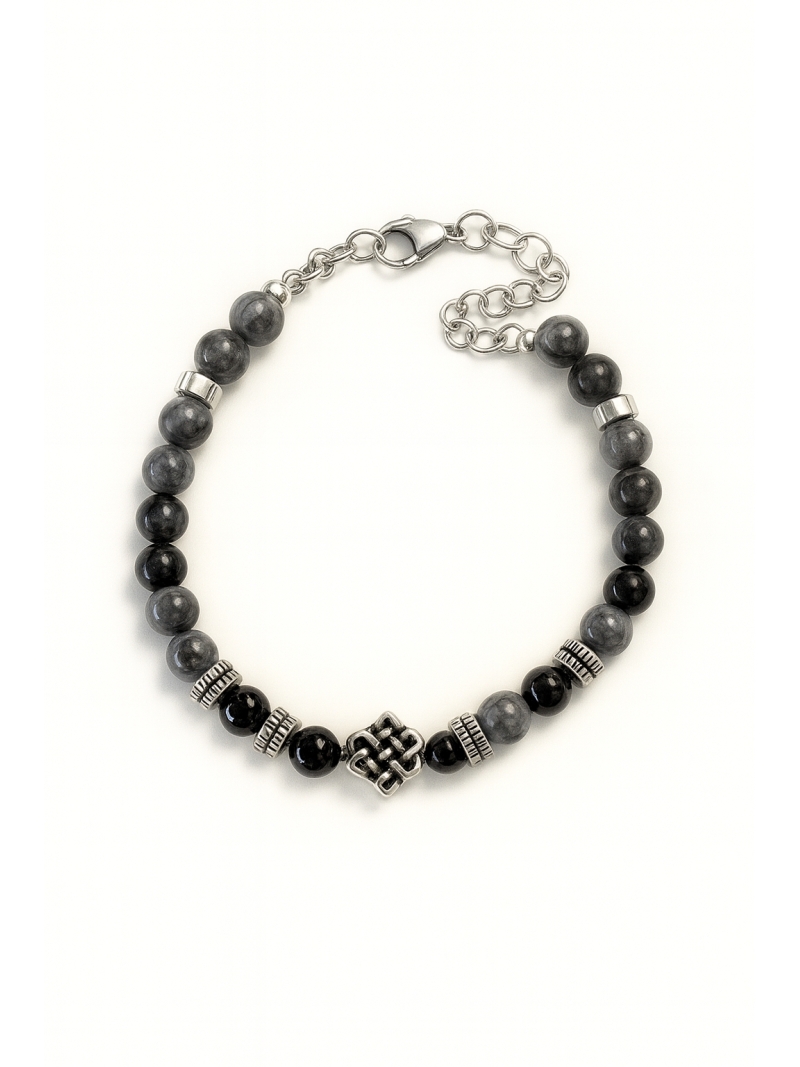 Acquista ora bracciale cesare paciotti pallinato nero e grigio su elefantebianco.jewelry