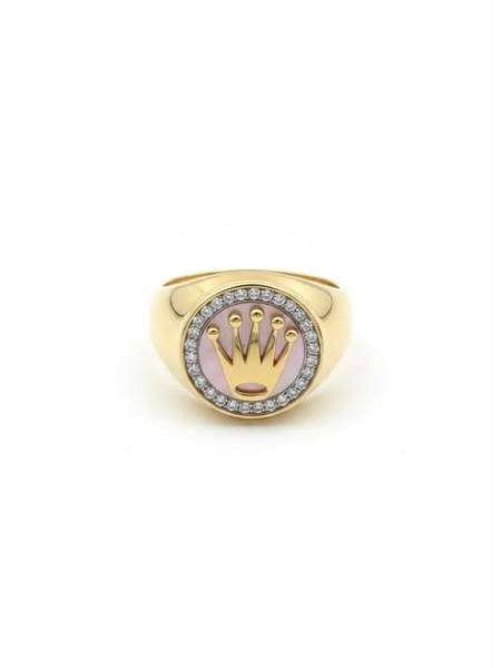 Acquista ora anello uomo rolex fondo silver corona oro su elefantebianco.jewelry
