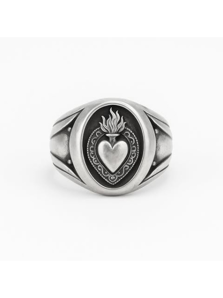 Acquista ora anello cuore sacro su elefantebianco.jewelry