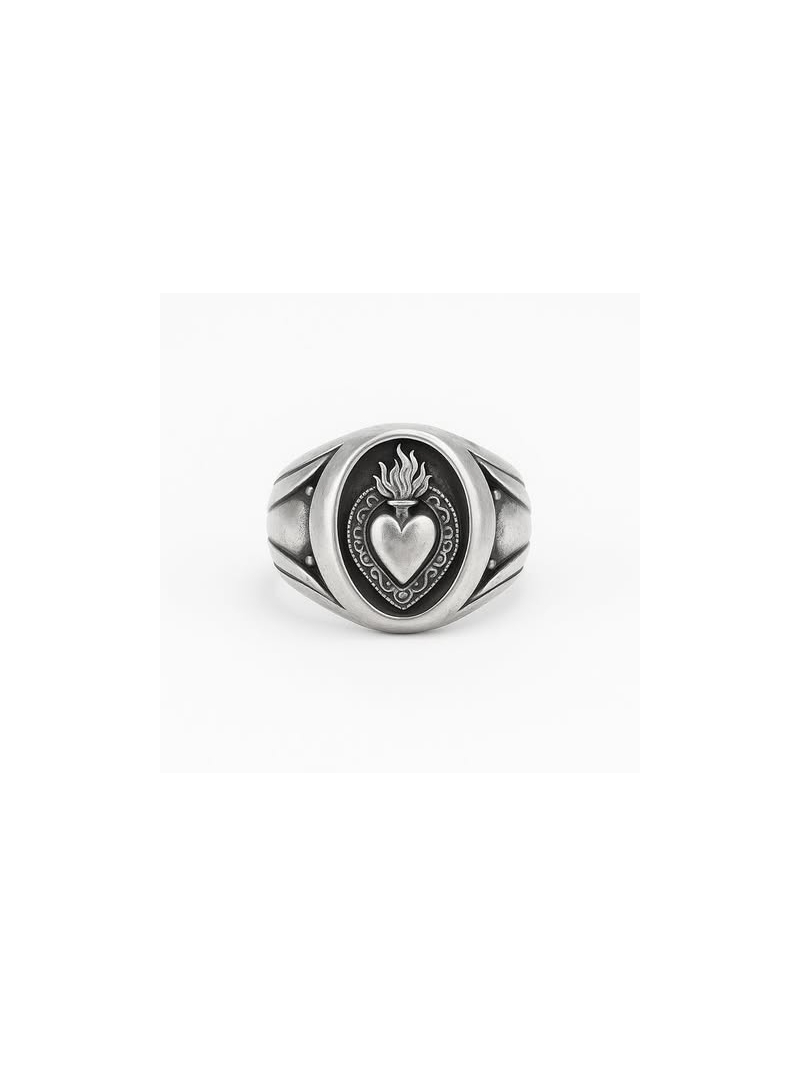 Acquista ora anello cuore sacro su elefantebianco.jewelry