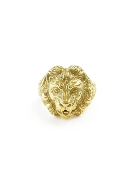Acquista ora anello testa di leone su elefantebianco.jewelry