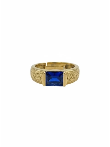 Acquista ora anello pietra blu oro su elefantebianco.jewelry