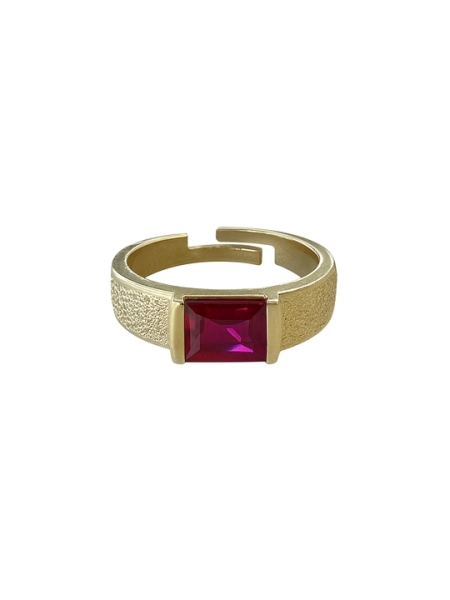 Acquista ora anello zircone fucsia oro su elefantebianco.jewelry
