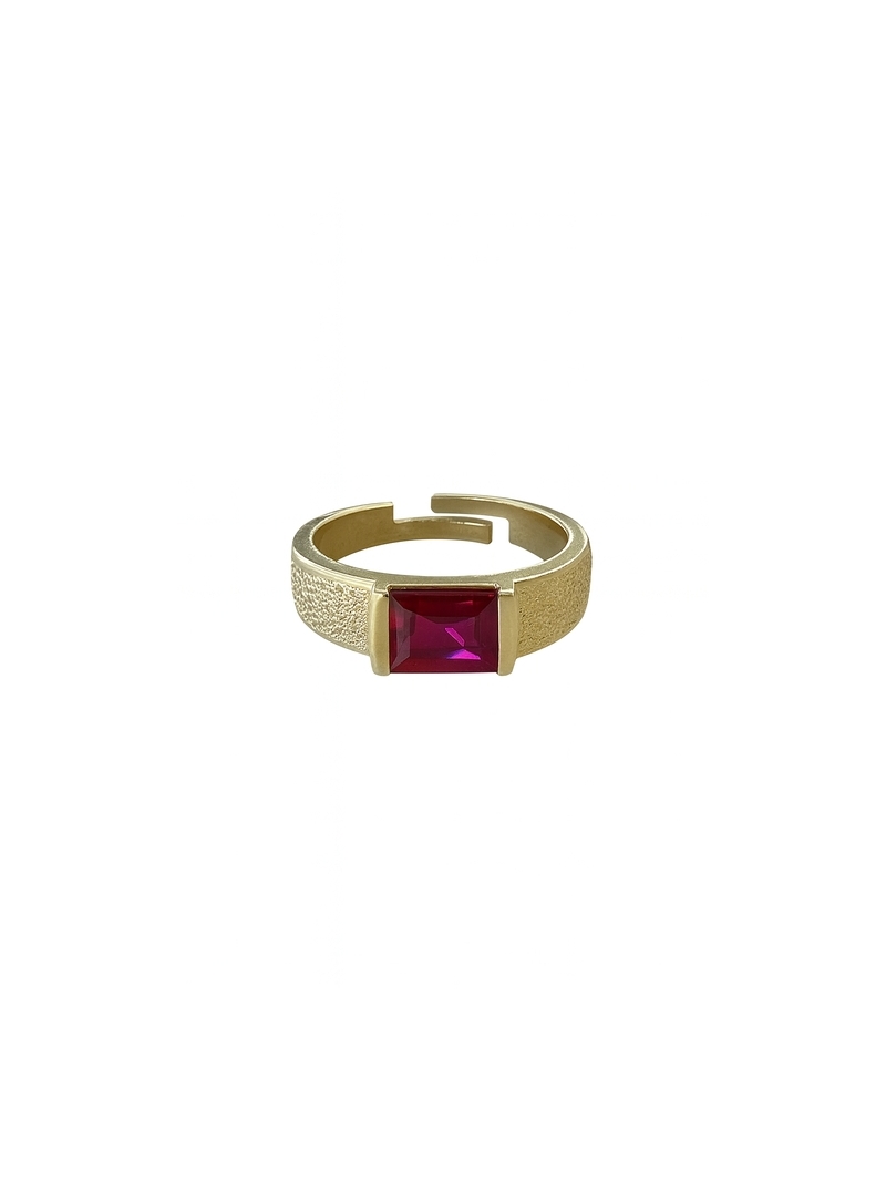 Acquista ora anello zircone fucsia oro su elefantebianco.jewelry