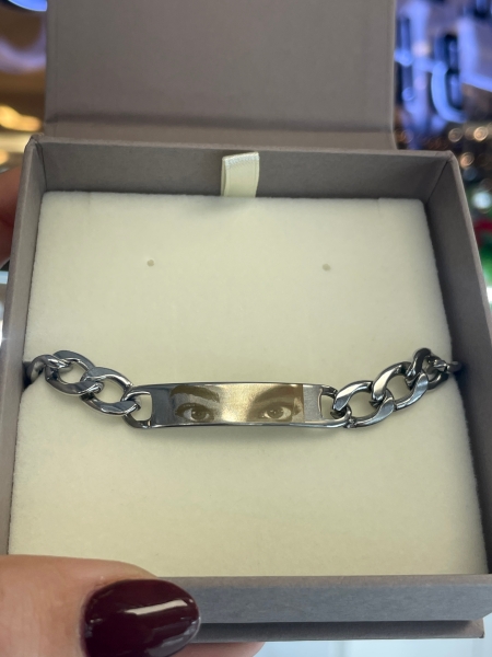 Acquista ora bracciale fotoincisione occhi su elefantebianco.jewelry 2