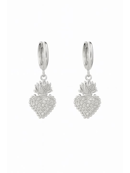 Acquista ora orecchini cuore sacro su elefantebianco.jewelry
