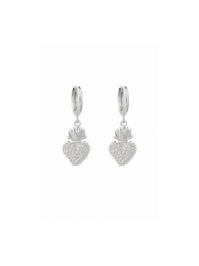 Acquista ora orecchini cuore sacro su elefantebianco.jewelry