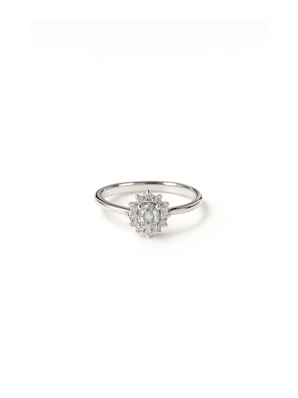 Acquista ora anello mini kate rodiato pietra bianca su elefantebianco.jewelry
