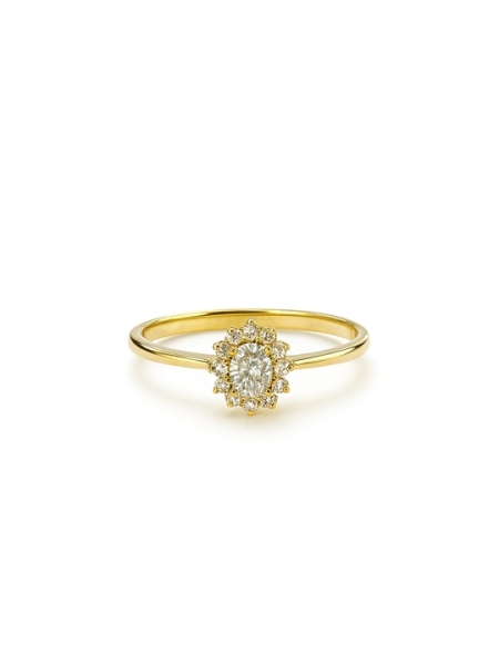 Acquista ora anello mini kate gold pietra bianca su elefantebianco.jewelry