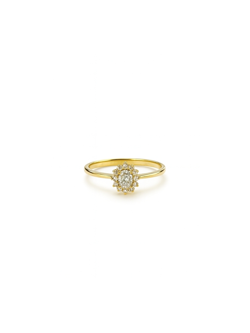 Acquista ora anello mini kate gold pietra bianca su elefantebianco.jewelry
