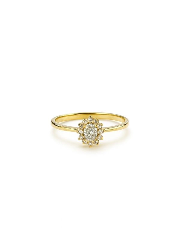 Acquista ora anello mini kate gold pietra bianca su elefantebianco.jewelry