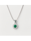 Acquista ora collana mini kate rodio (verde) su elefantebianco.jewelry
