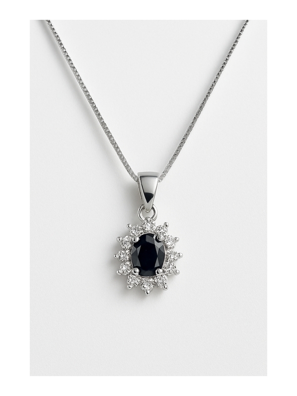 Acquista ora collana mini kate rodio (nera) su elefantebianco.jewelry