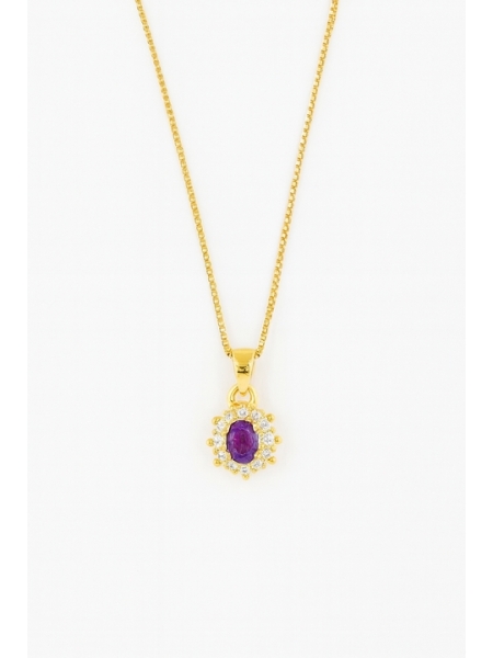Acquista ora collana mini kate gold (lilla) su elefantebianco.jewelry