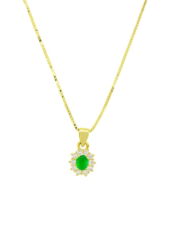 Acquista ora collana mini kate gold (verde) su elefantebianco.jewelry