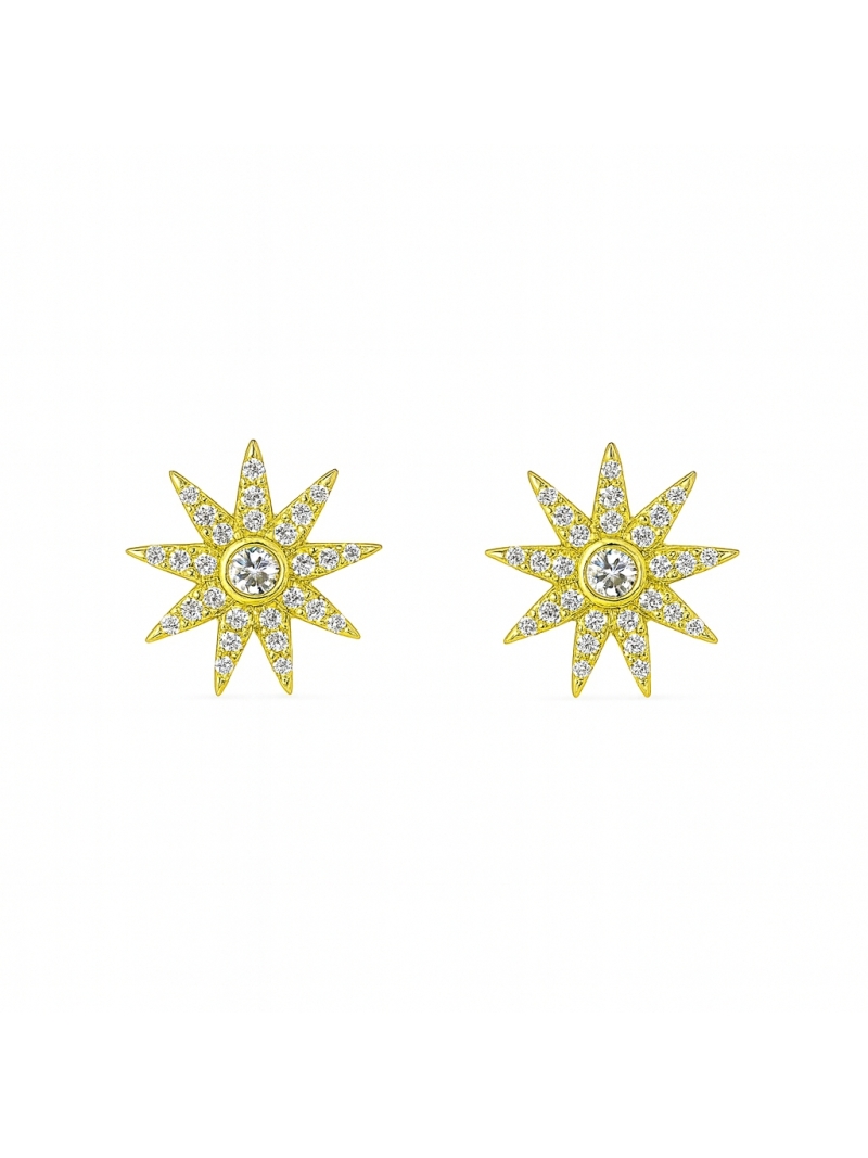 Acquista ora orecchini stella zirconata su elefantebianco.jewelry