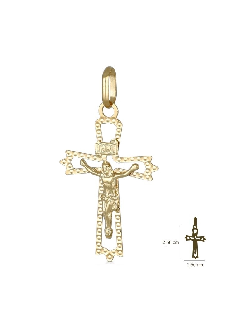 Acquista ora ciondolo croce con cristo oro750 su elefantebianco.jewelry