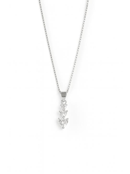 Acquista ora collana tre cuori bianca su elefantebianco.jewelry