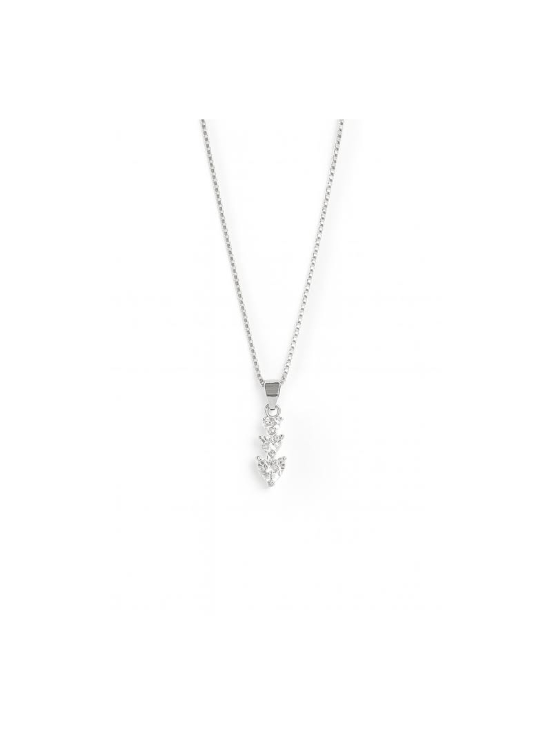 Acquista ora collana tre cuori bianca su elefantebianco.jewelry