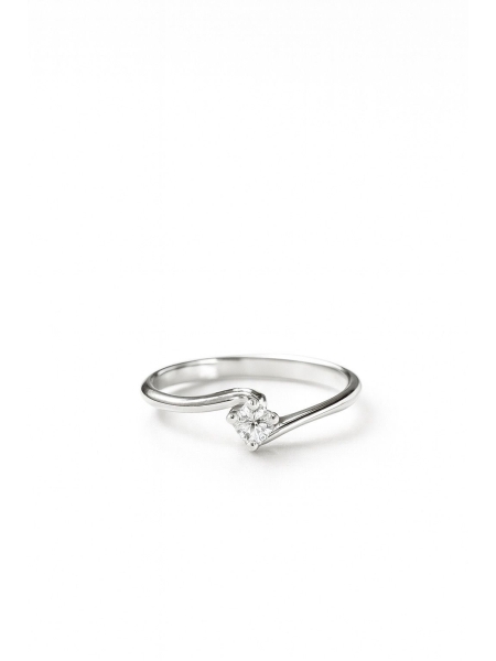 Acquista ora anello solitario oro 750 su elefantebianco.jewelry
