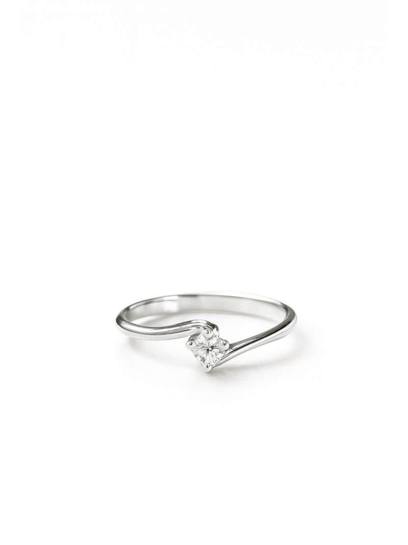 Acquista ora anello solitario oro 750 su elefantebianco.jewelry
