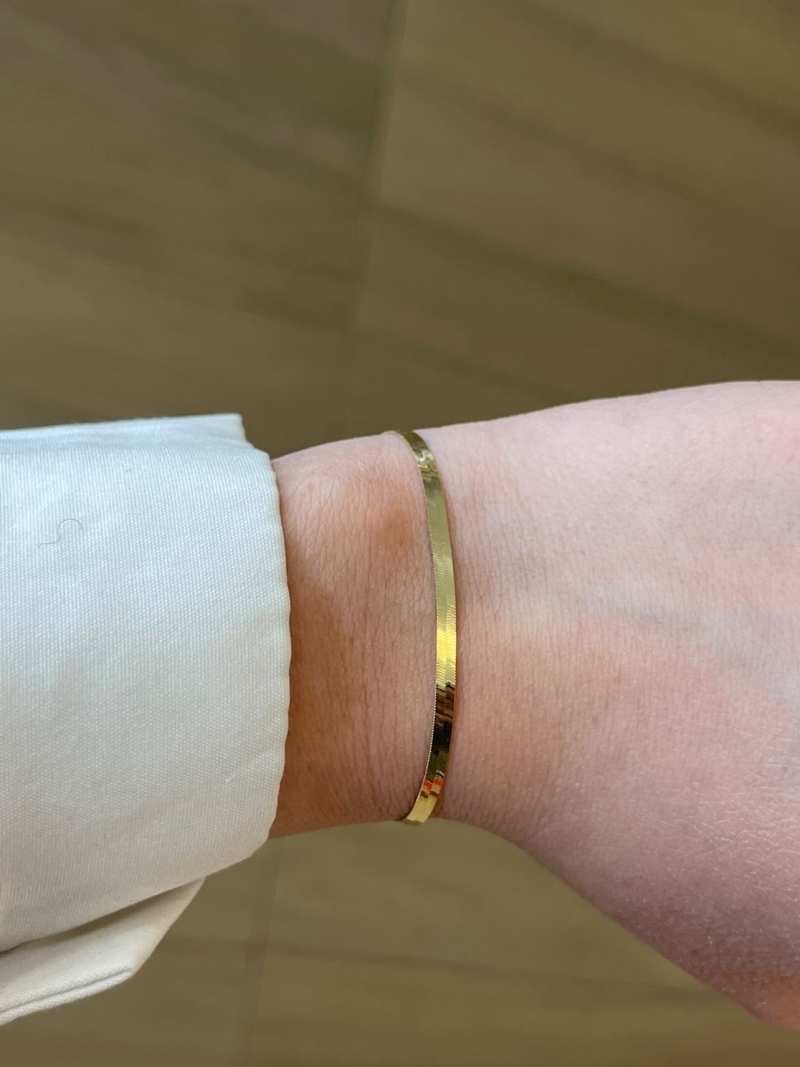 Acquista ora bracciale piatto oro 750 su elefantebianco.jewelry