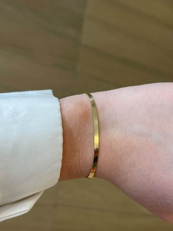 Acquista ora bracciale piatto oro 750 su elefantebianco.jewelry