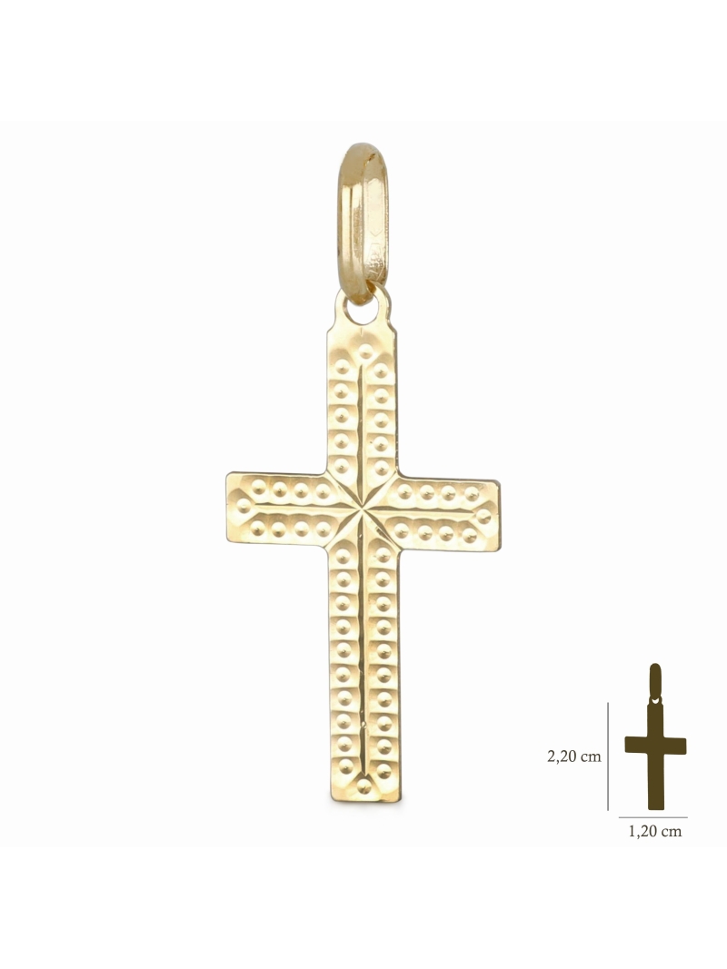 Acquista ora ciondolo lastra croce oro 750 su elefantebianco.jewelry