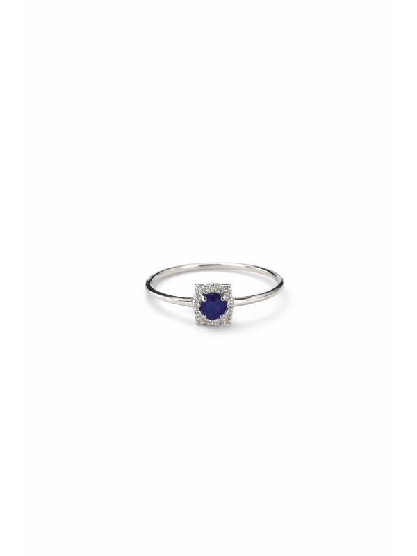 Acquista ora anello zaffiro in oro 750 su elefantebianco.jewelry