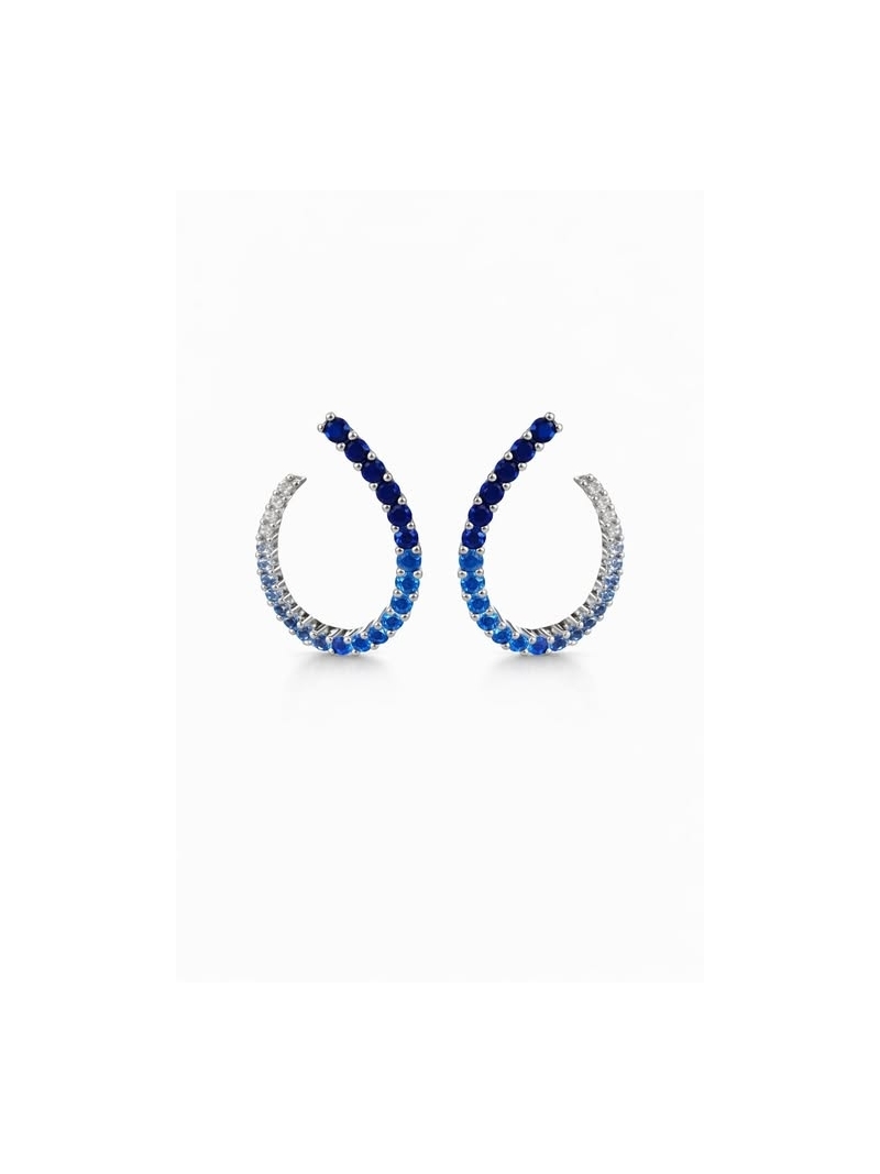 Acquista ora orecchini spirale blu su elefantebianco.jewelry