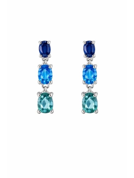 Acquista ora orecchini ovale sfumature di blu su elefantebianco.jewelry