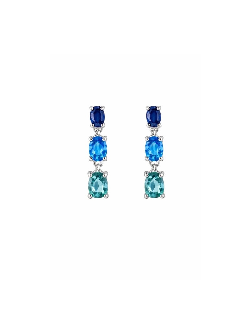 Acquista ora orecchini ovale sfumature di blu su elefantebianco.jewelry
