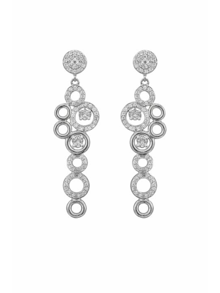 Acquista ora orecchini pendenti cerchi astratti su elefantebianco.jewelry
