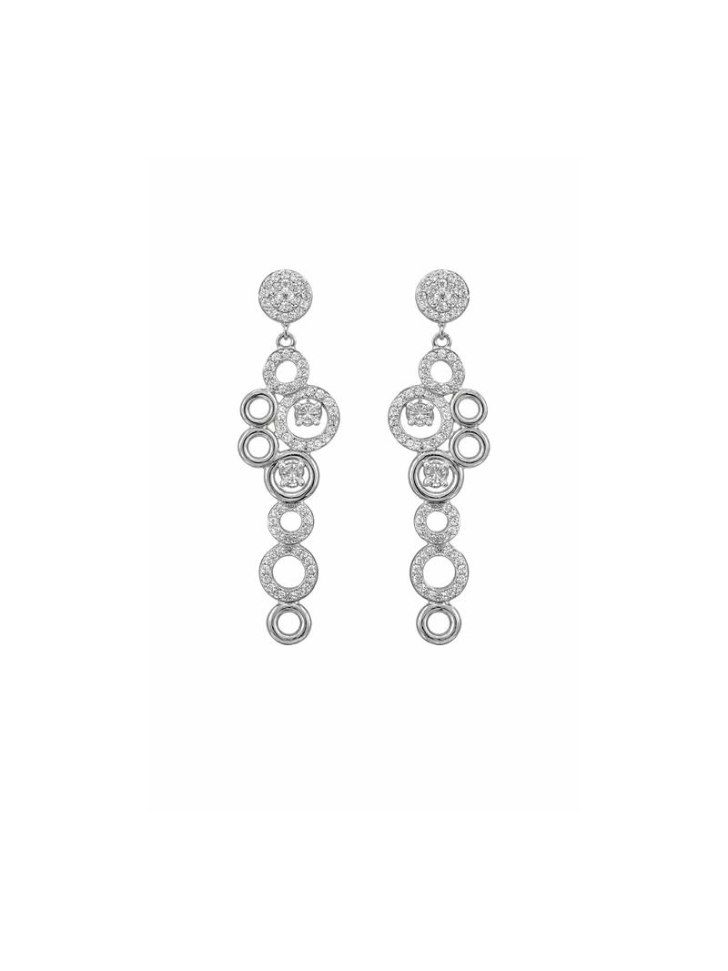 Acquista ora orecchini pendenti cerchi astratti su elefantebianco.jewelry