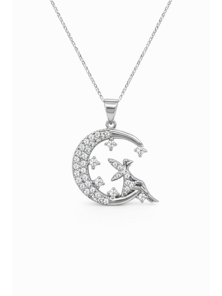 Acquista ora collana fata su luna su elefantebianco.jewelry